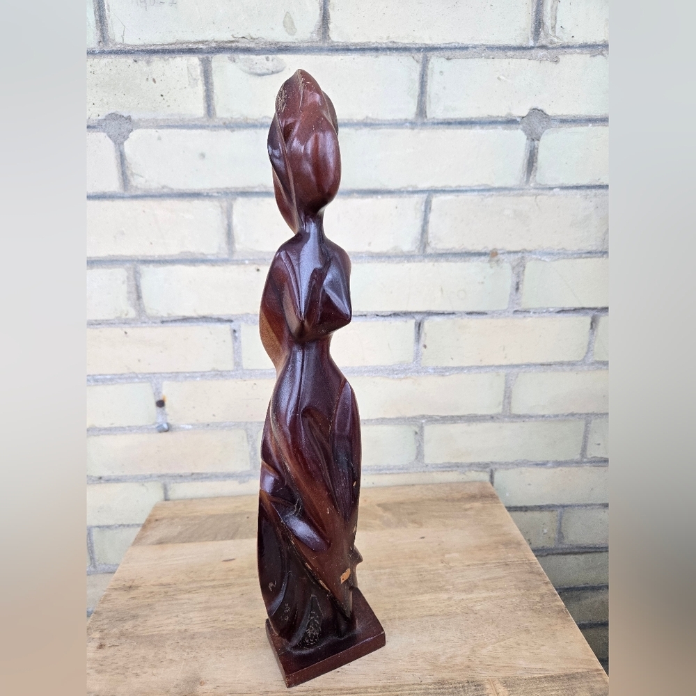 Wooden Goddess Statue
